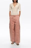 Bimba y Lola Denim Cargo Trousers