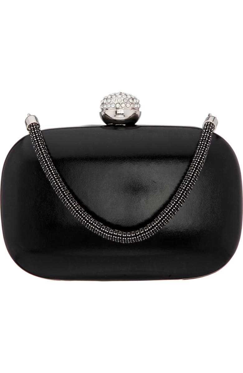 Nina Crystal Handle Minaudiere, Main, color,