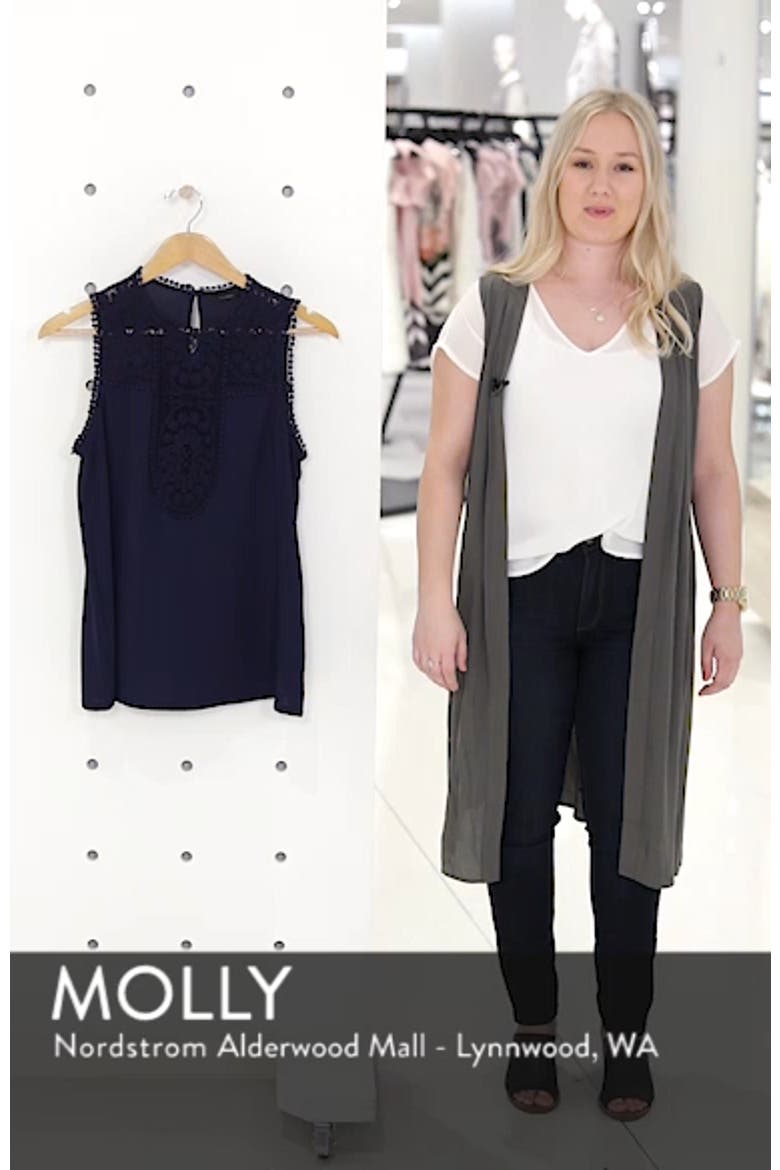 Lace & Crepe Top video
