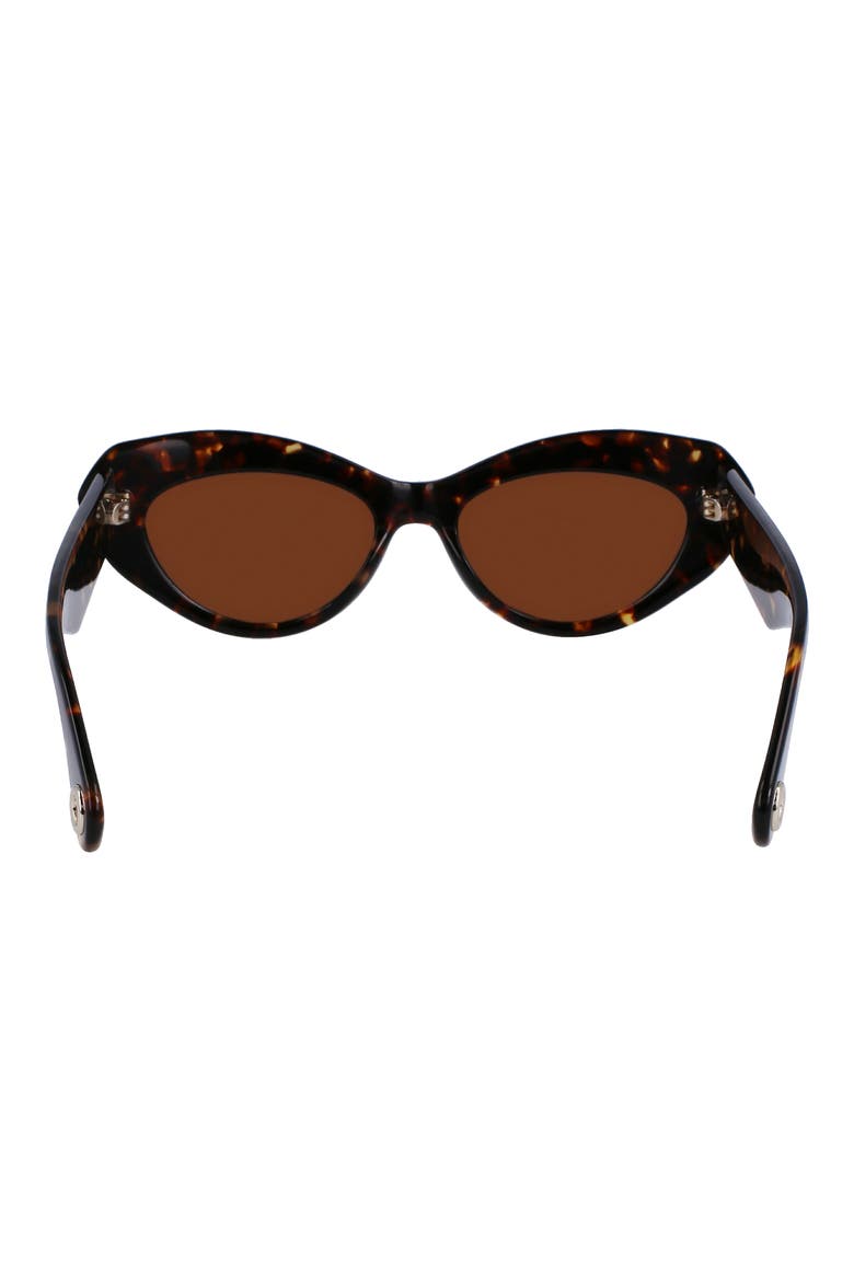 53mm Cat Eye Sunglasses, Alternate, color, DARK HAVANA