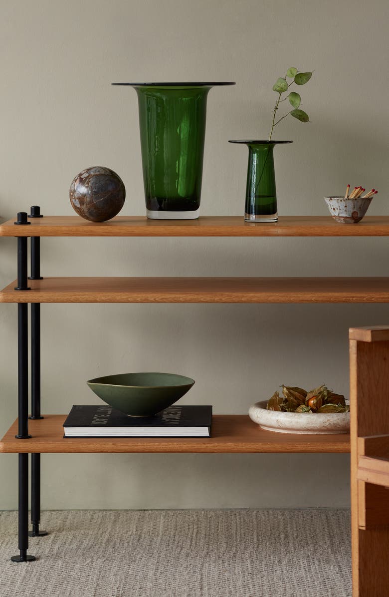 LSA Victoria Glass Lantern/Vase, Alternate, color, Green