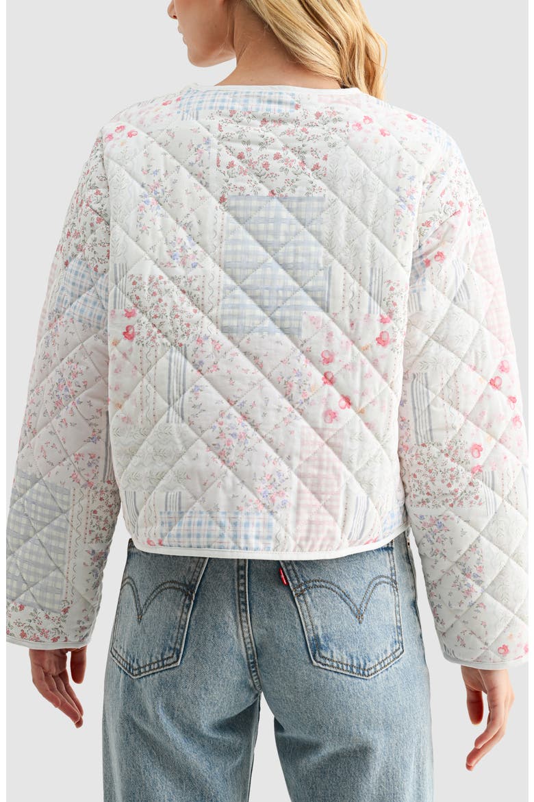 【OHOTORO】Triple Quilting Jacket Tie Front Quilted Jacket (Women) | Nordstrom
