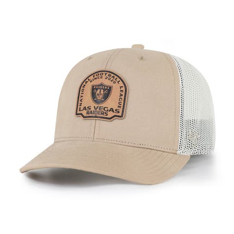 Men's '47 Khaki Las Vegas Raiders Bonehide Trucker Adjustable Hat