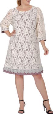 Standards & Practices Floral Lace Midi Dress