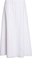 TWP Stripe Cotton A-Line Skirt