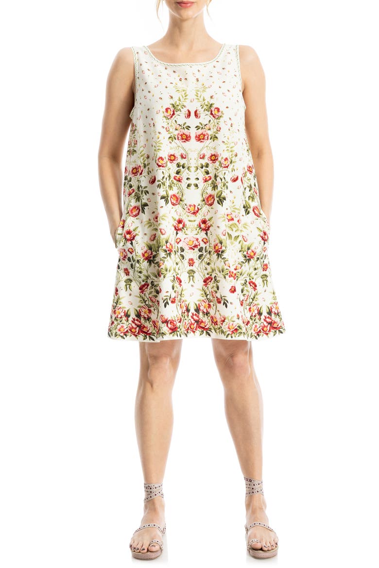 max studio london linen dress Max Studio London Floral Print Maxi Dress Casual Summer Dress Size Small  Linen