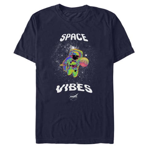 Men's NASA Space Vibes Color Mix  Graphic T-Shirt