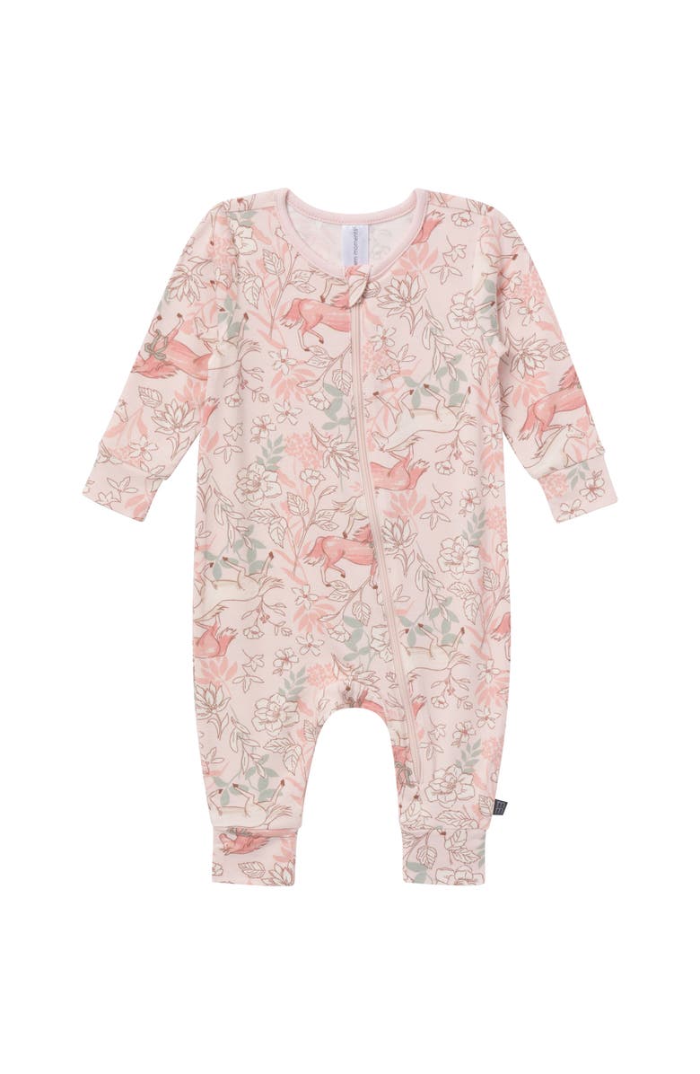 Modern Moments<sup>™</sup> by Gerber Long Sleeve Footless Rompers, Alternate, color, Pink