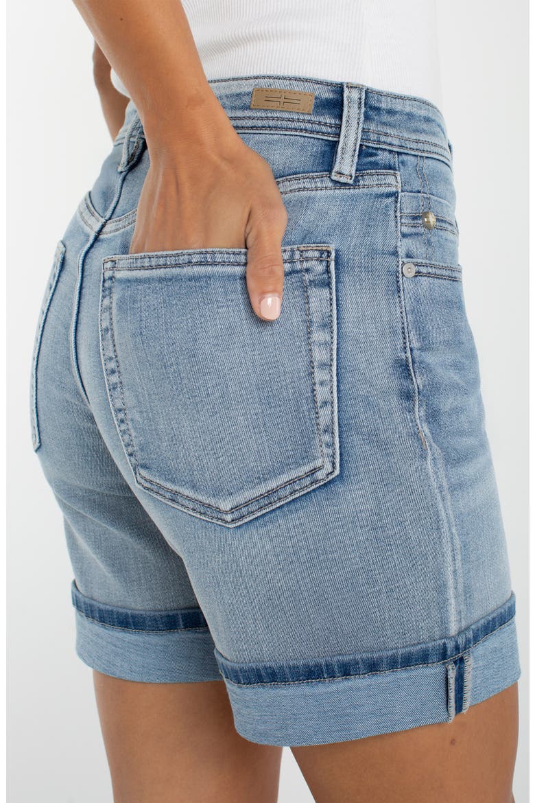 The Keeper Mid Thigh Denim Shorts, Alternate, color, WEIR CANYON