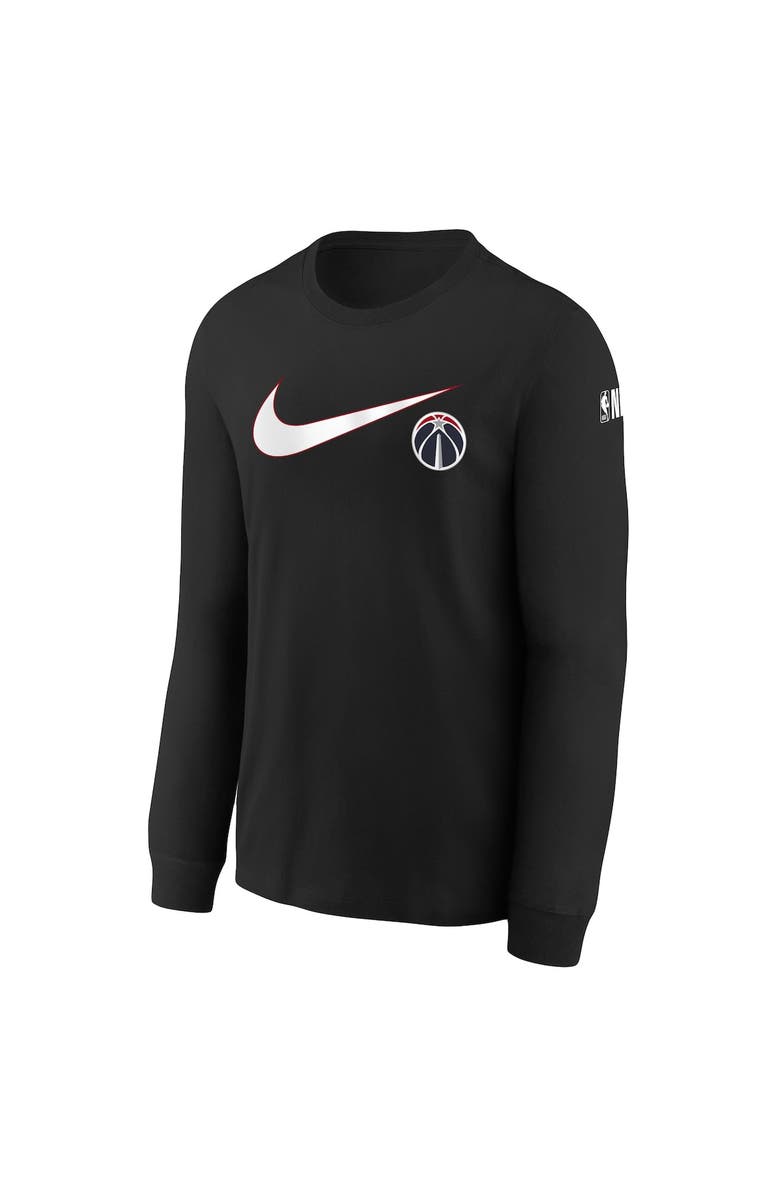 Nike Youth Nike Black Washington Wizards Swoosh Long Sleeve T-Shirt, Alternate, color, Black