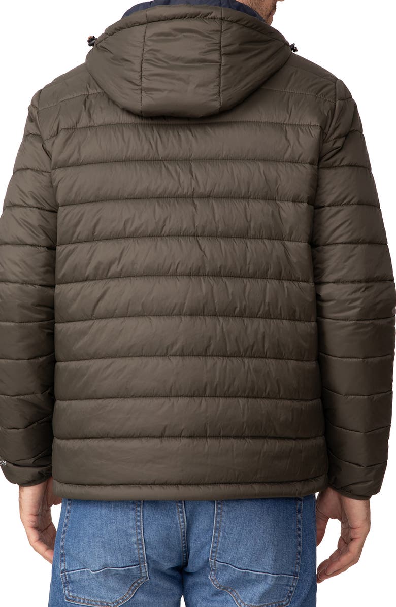 Free Country Colorblock Puffer Jacket, Alternate, color, Olive