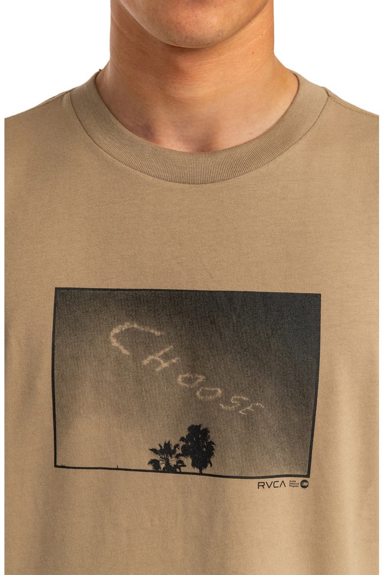 Choose Organic Cotton Graphic T-Shirt, Alternate, color, KHAKI