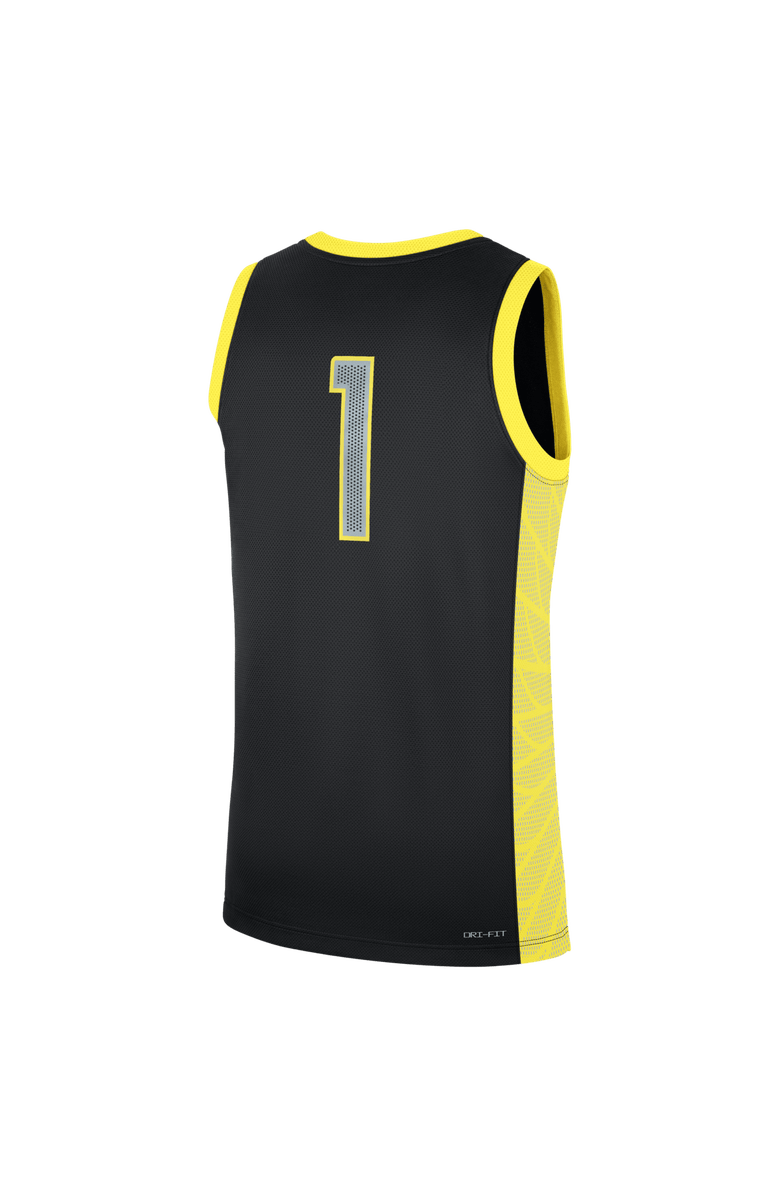 Nike Men's Nike Black Oregon Ducks #1 Alternate Replica Basketball Jersey, Alternate, color, Black
