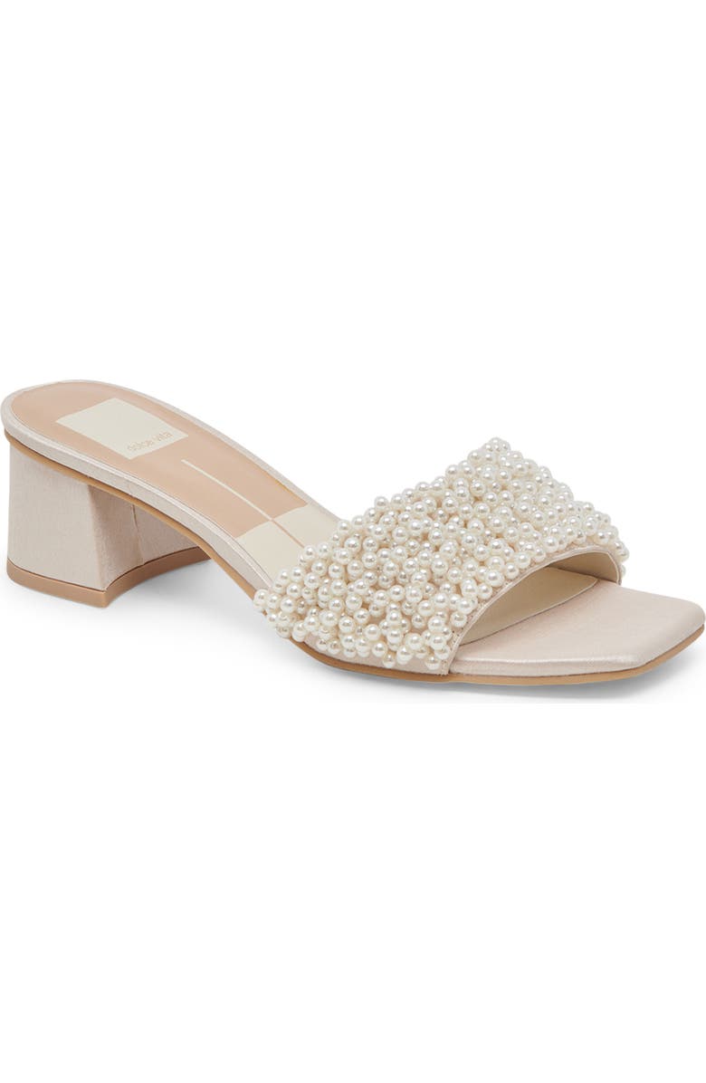 Dolce Vita Briton Imitation Pearl Slide Sandal, Main, color,