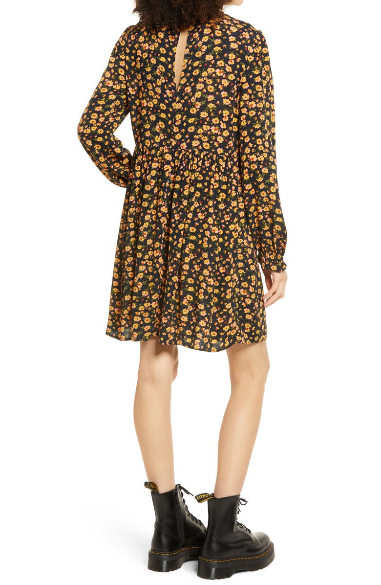 BP. Print Long Sleeve Dress, Alternate, color,