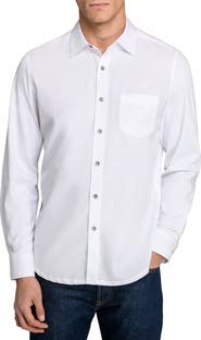W.R.K Slim Fit Abstract Floral Dot Reworked Button-Up Shirt
