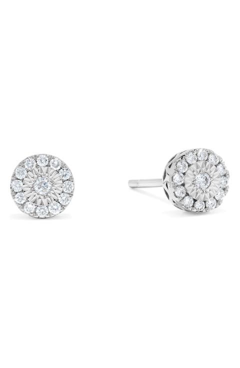 Miracle Diamond Halo Earrings