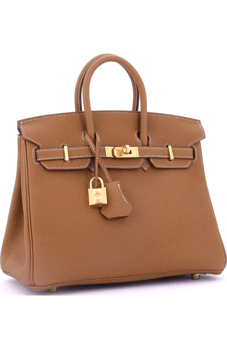 Pre-Owned Hermes Birkin Handbag Brown Togo with Gold Hardware 25, Alternate, color,