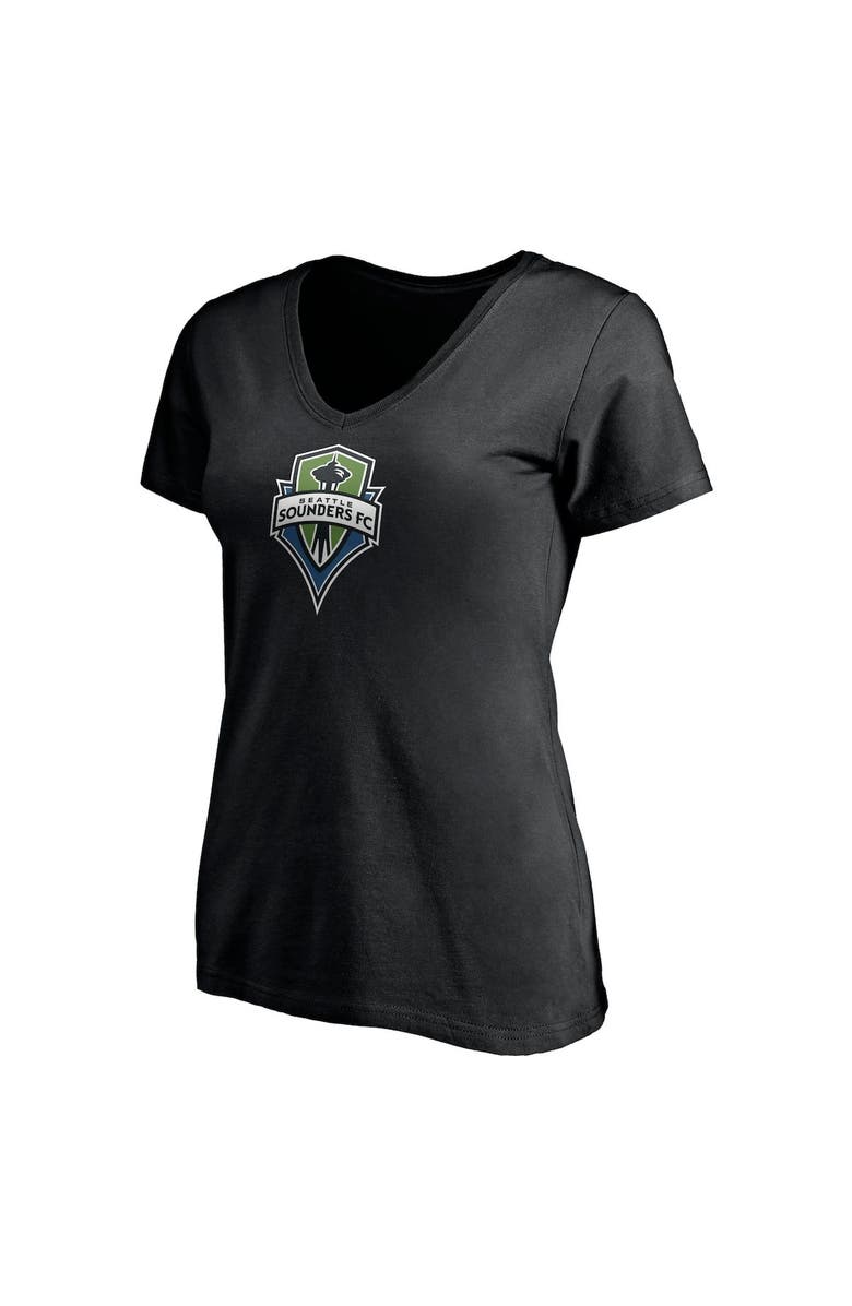 FANATICS Women's Fanatics Branded Jordan Morris Black Seattle Sounders FC Playmaker Name and Number V-Neck T-Shirt, Alternate, color, 