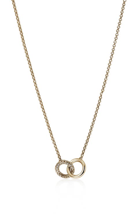 Essentials 14k Gold Linked Necklace