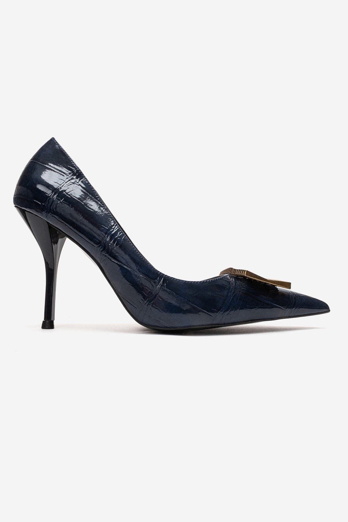 Dexen Stiletto Pump, Alternate, color, Navy Print