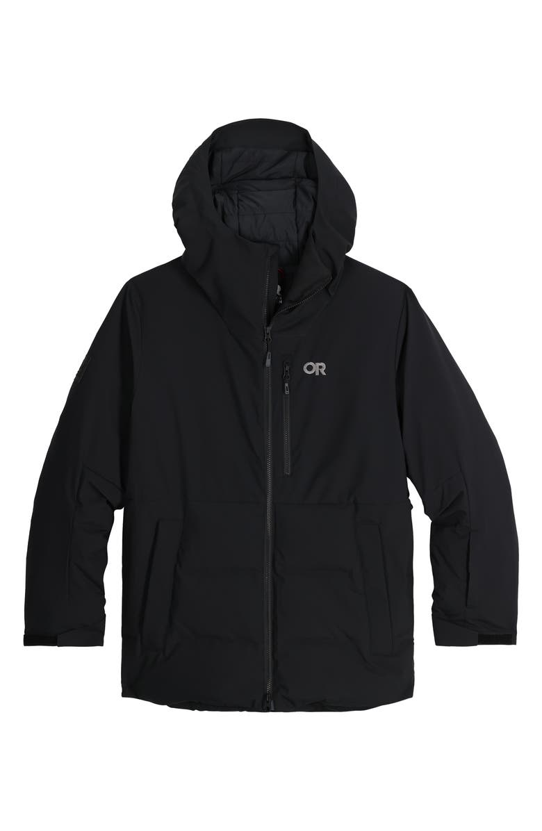 Outdoor Research Snowcrew 700 Fill Power Down Hooded Jacket, Alternate, color, Black