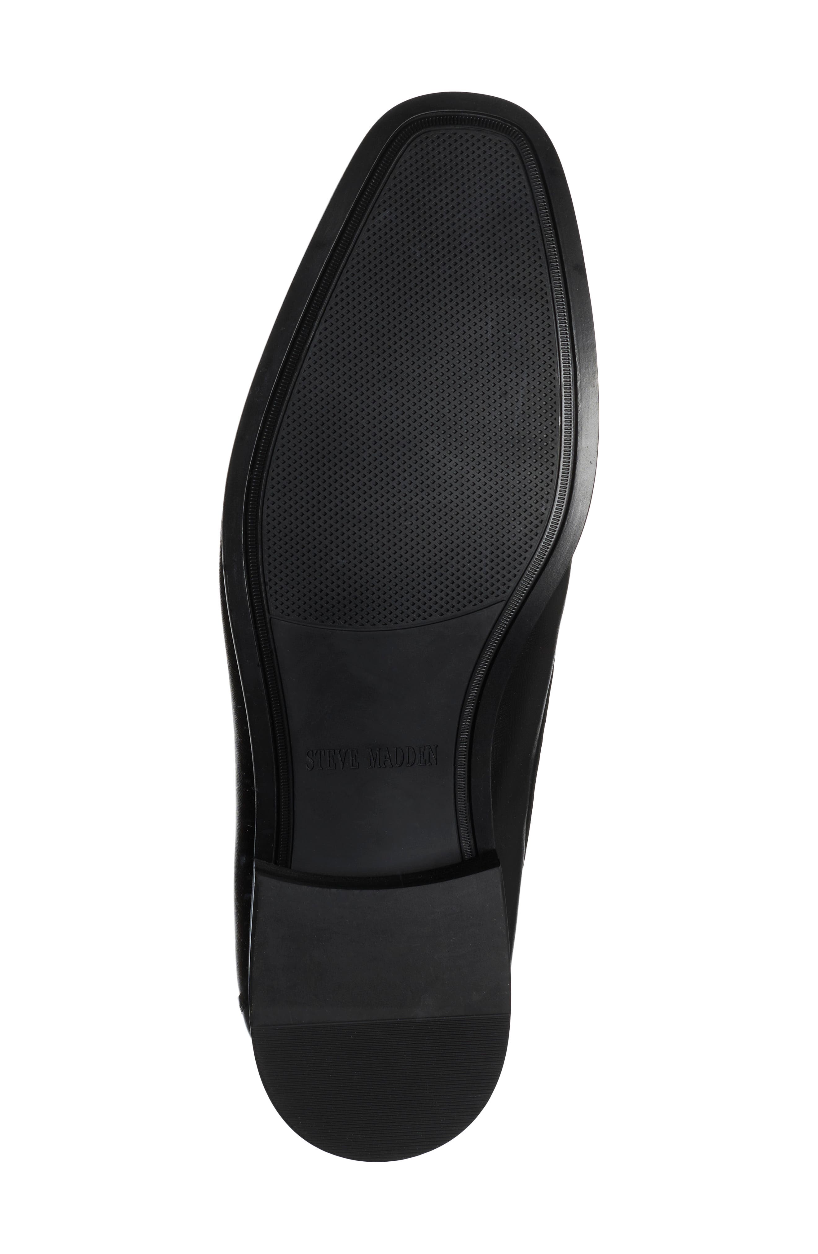 Graysn Faux Leather Plain Toe Derby, Alternate, color, BLACK