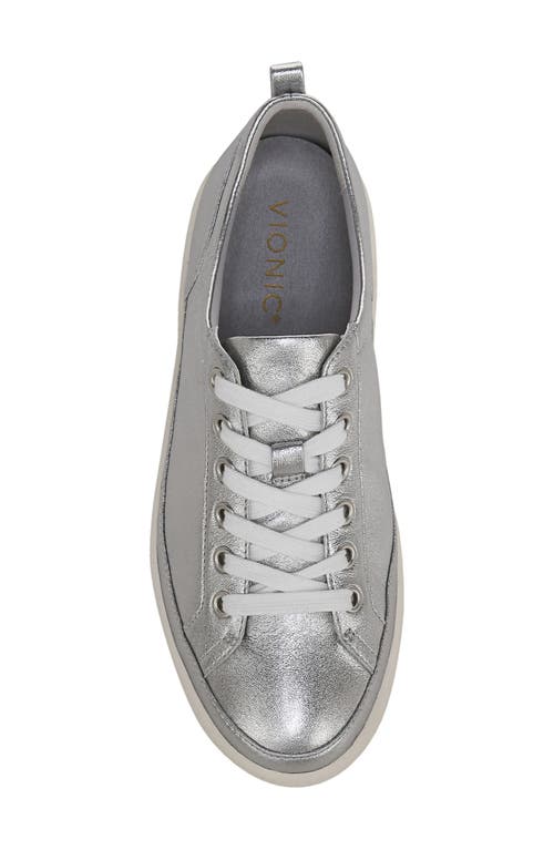 Vionic Winny Low Top Sneaker In Silver