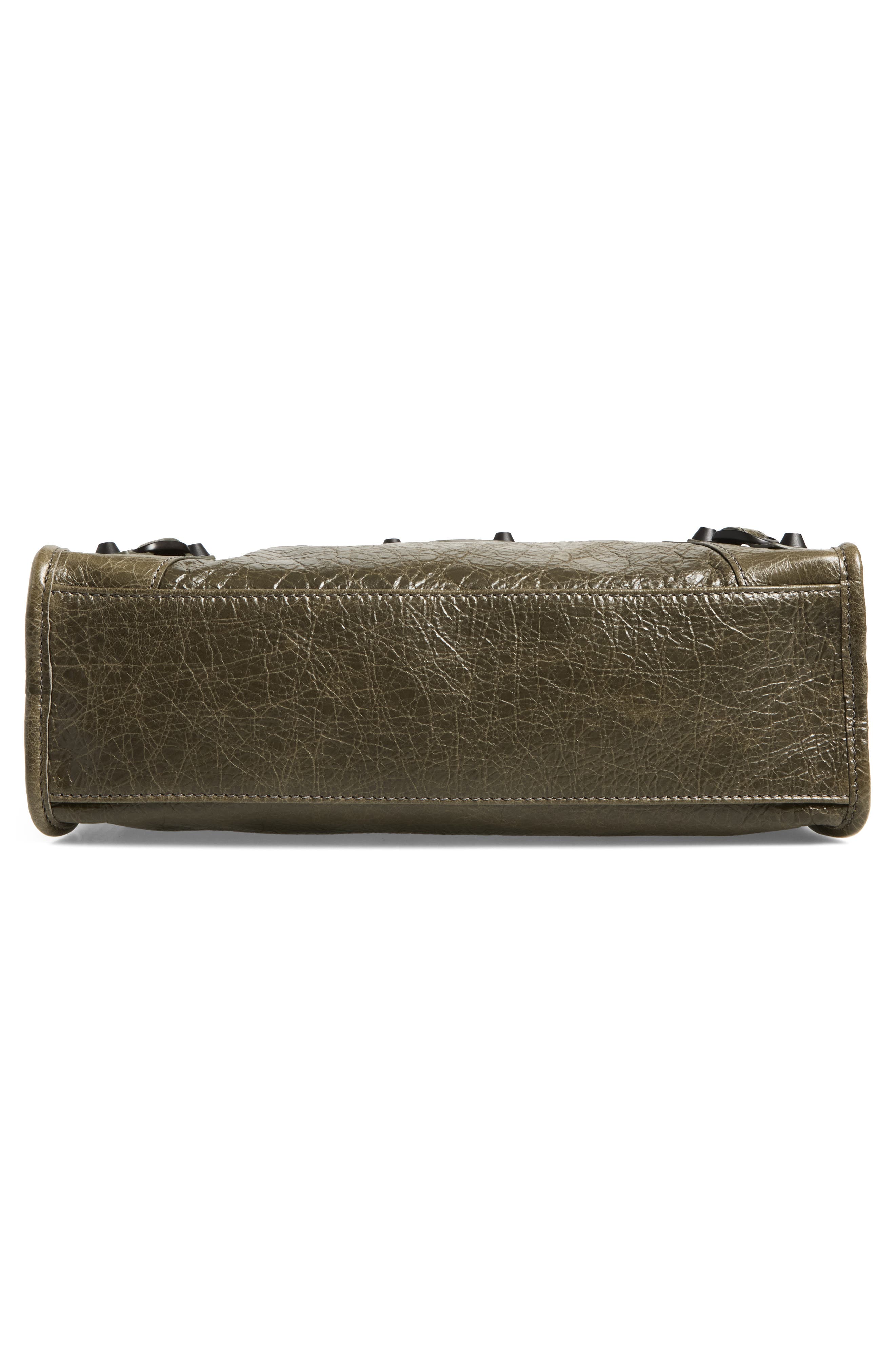 Small Le City Arena Leather Top Handle Bag, Alternate, color, 3258 ARMY GREEN