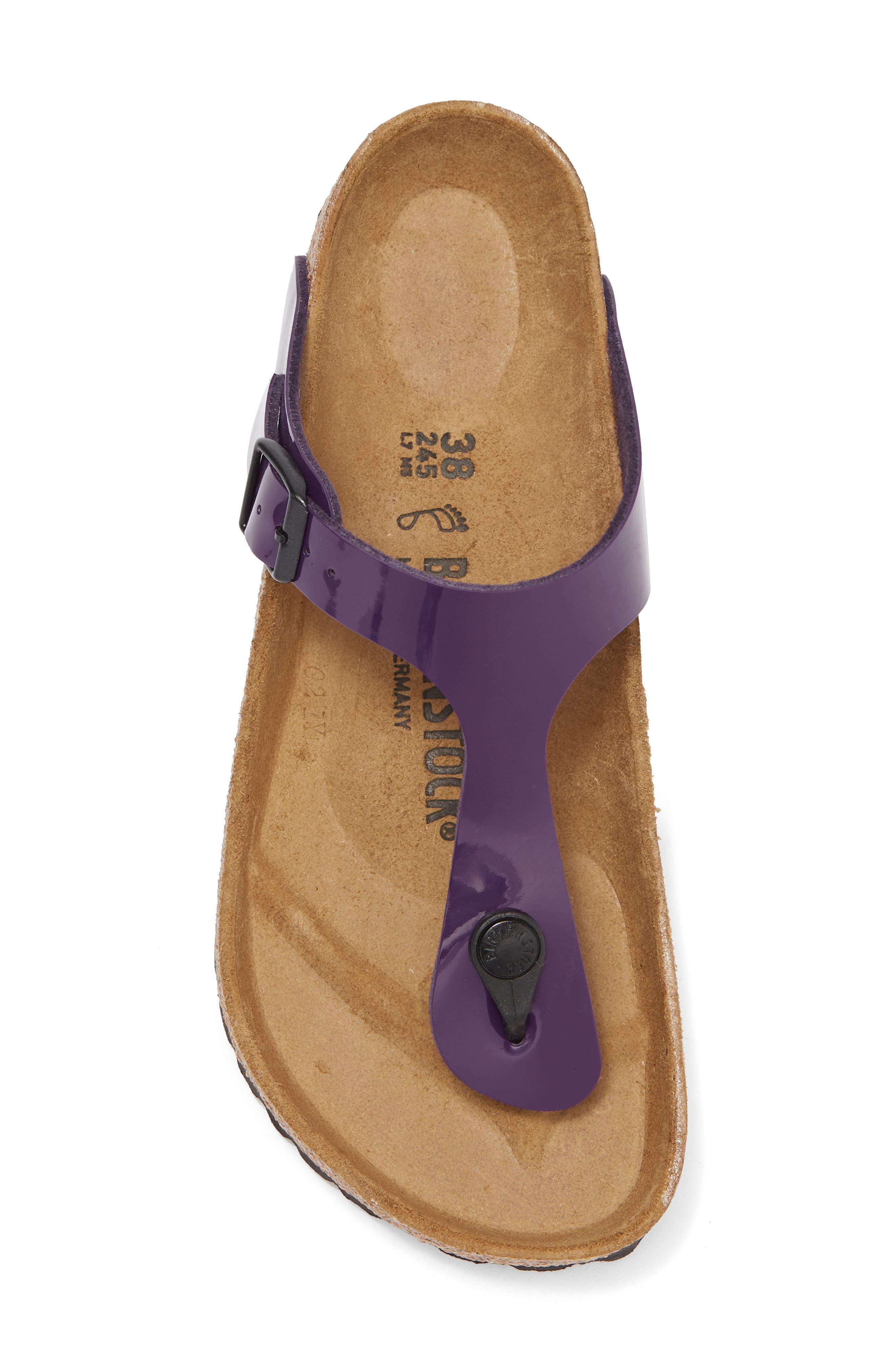 Birkenstock Gizeh Thong Sandal, Alternate, color, Plum Purple