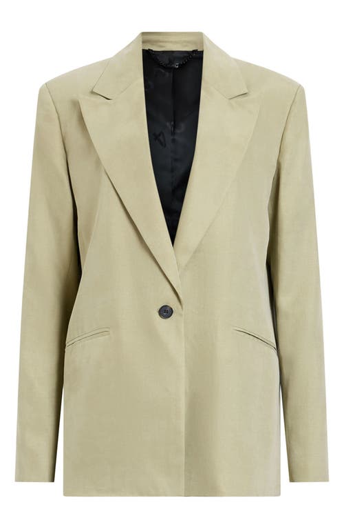 Allsaints Averie Blazer In Sage Green