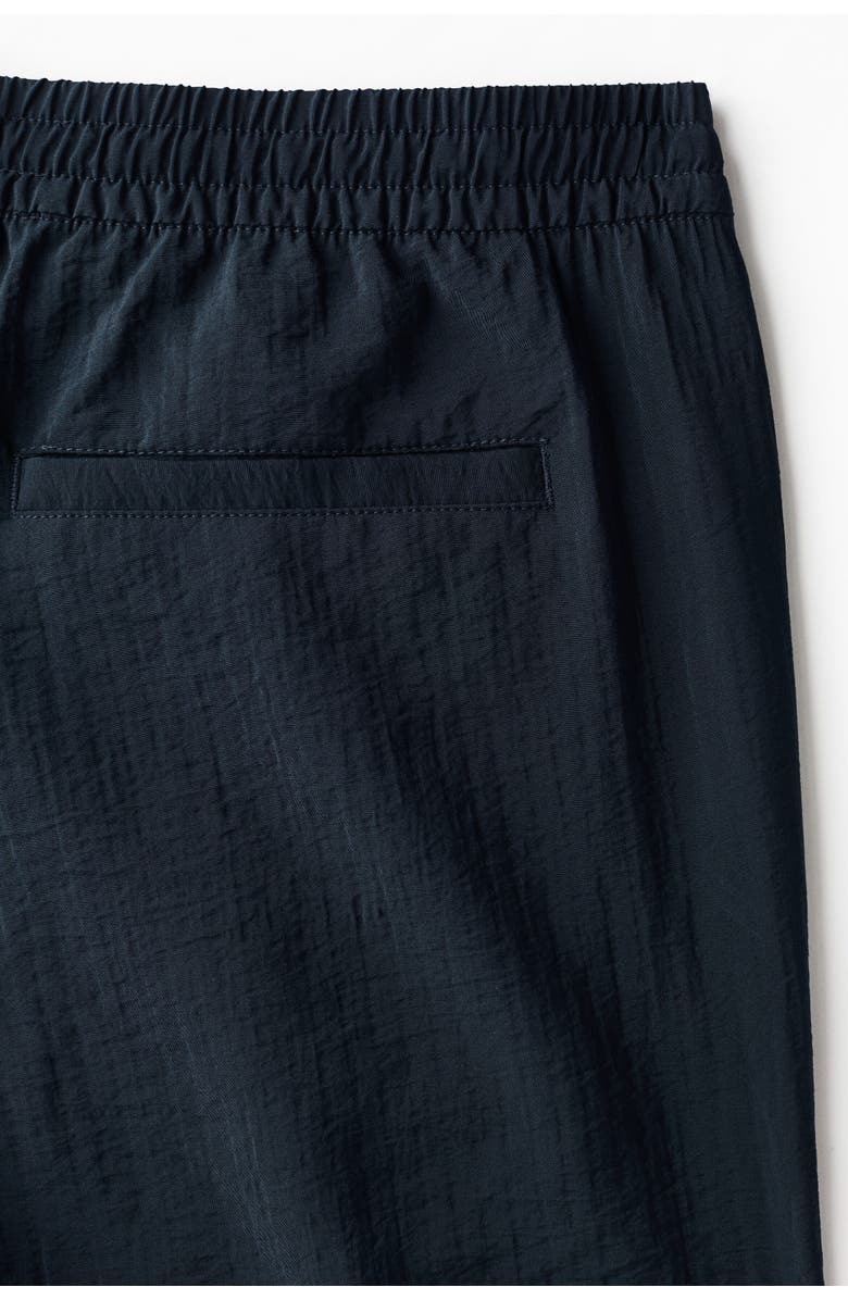 H&M Relaxed-fit textured shorts, Alternate, color, Black