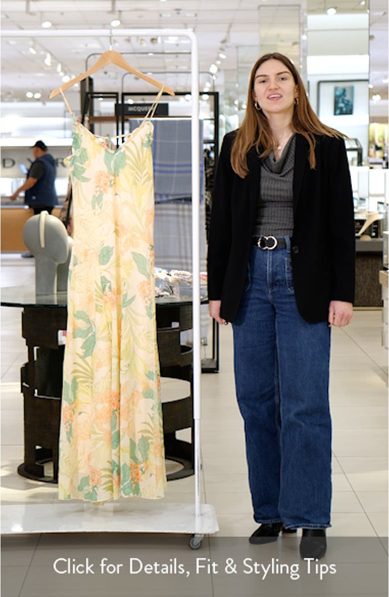 Hana Floral Print A-Line Dress, sales video thumbnail