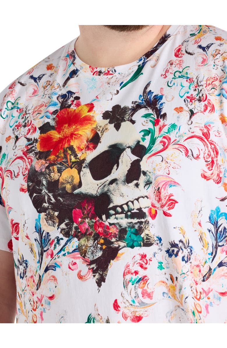 Robert Graham Big & Tall Deadly Blossom Graphic Tee, Alternate, color, Multi