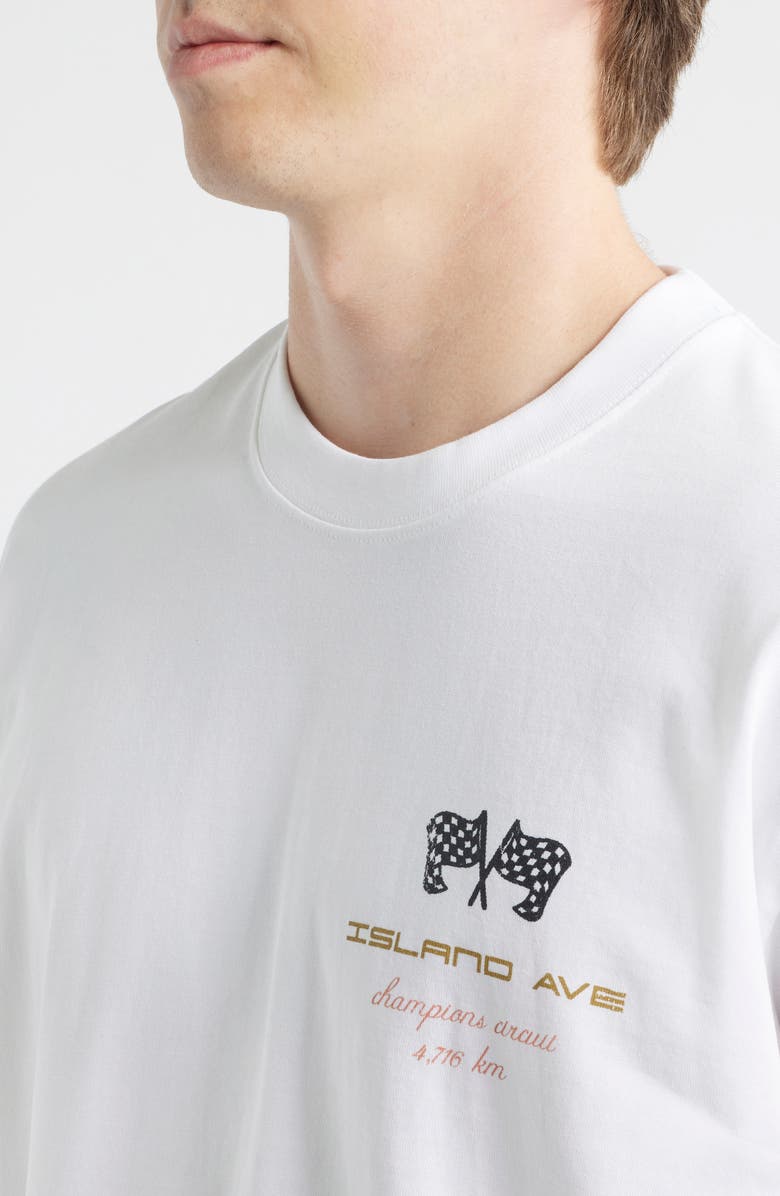Island Avenue Champiions Circuit Cotton Graphic T-Shirt, Alternate, color, White