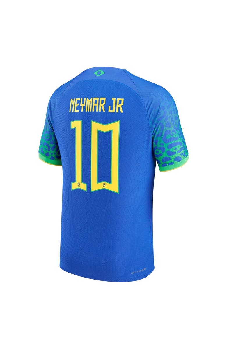 Nike Men's Nike Neymar Jr. Blue Brazil National Team 2022/23 Away Vapor Match Authentic Player Jersey, Alternate, color, 