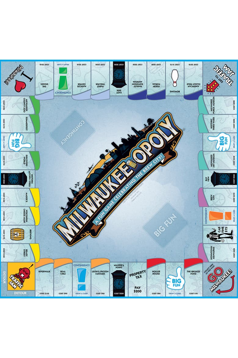 Milwaukeeopoly Monopoly Board Game, Alternate, color, Multicolored