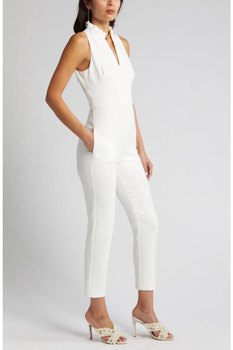 Antoinette Sleeveless Jumpsuit, Alternate, color, PORCELAIN