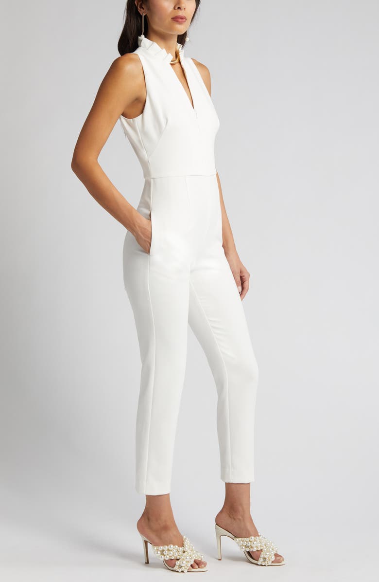 Black Halo Antoinette Sleeveless Jumpsuit, Alternate, color, Porcelain