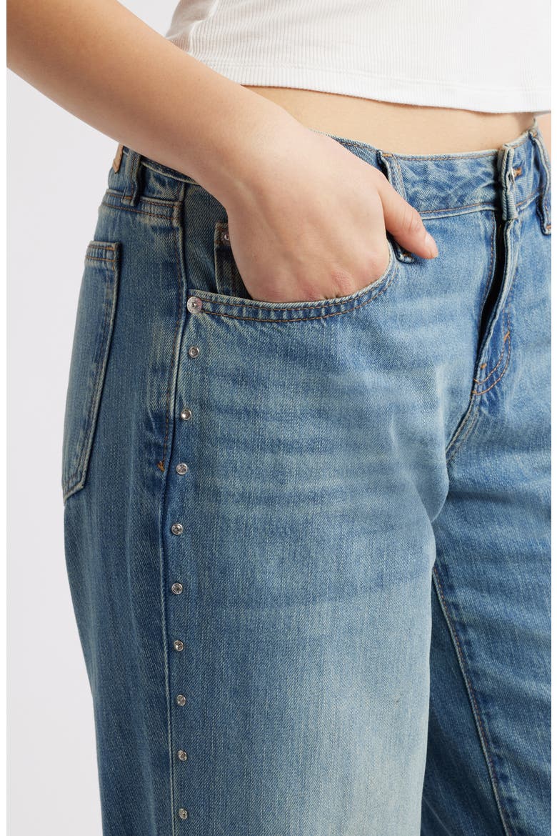 Blanka Low Rise Wide Leg Jeans, Alternate, color, MEDIUM INDIGO