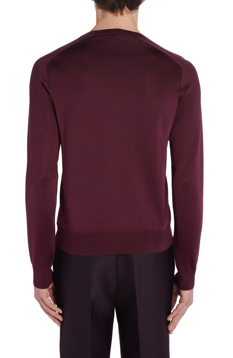TOM FORD V-Neck Double Face Silk Blend Sweater, Alternate, color,