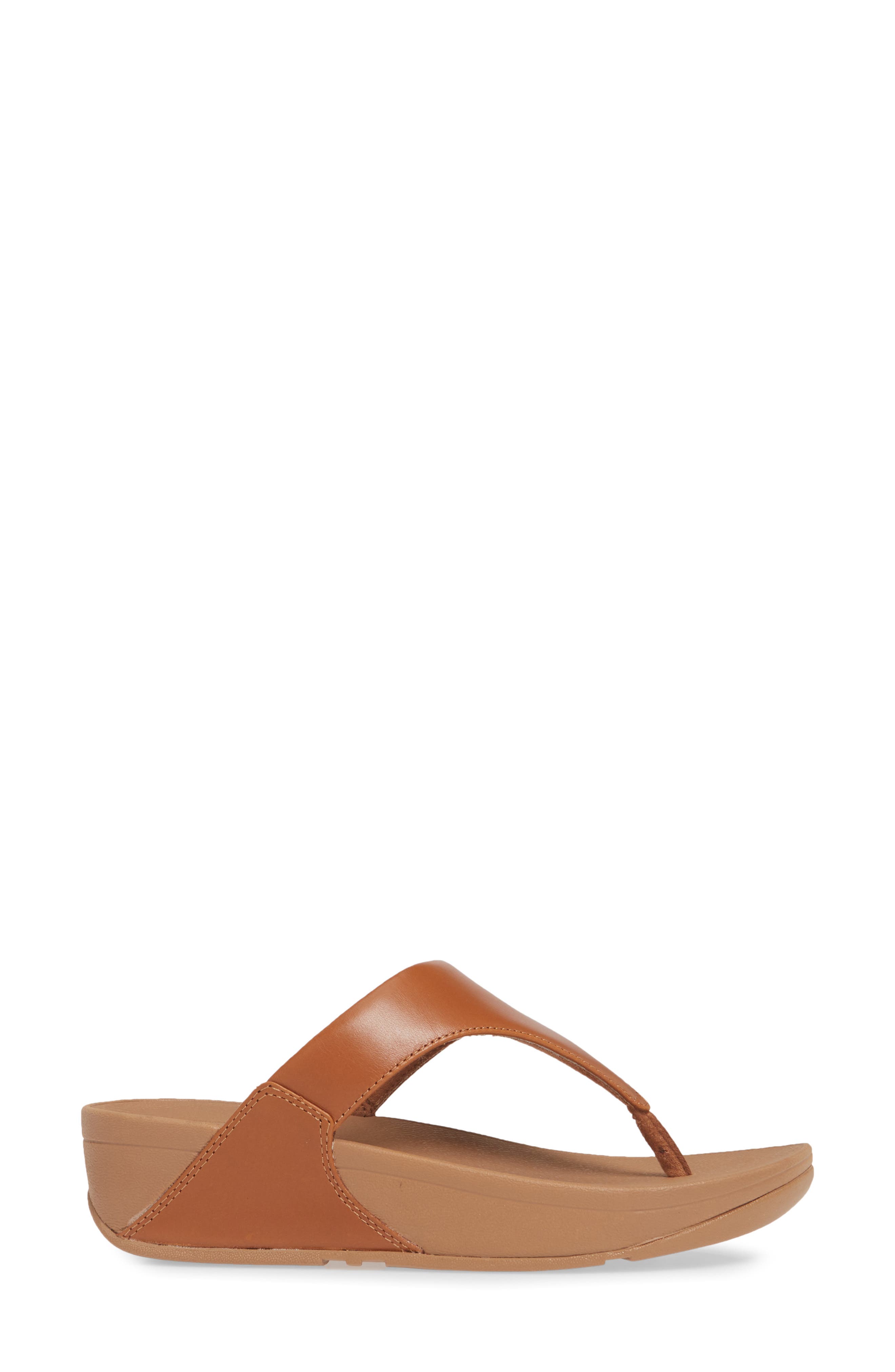 Lulu Flip Flop, Alternate, color, LIGHT TAN LEATHER