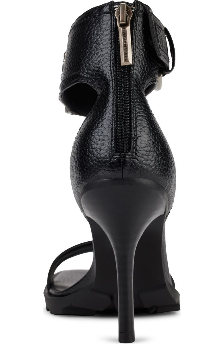 KARL LAGERFELD PARIS Malinda Ankle Cuff Sandal, Alternate, color, Black