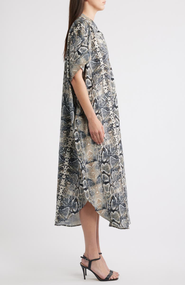 NIKKI LUND Ursula Print Dress, Alternate, color, Grey