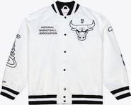 Mitchell & Ness Men's Mitchell & Ness White Chicago Bulls Arctic Lightweight Full-Snap Satin Jacket