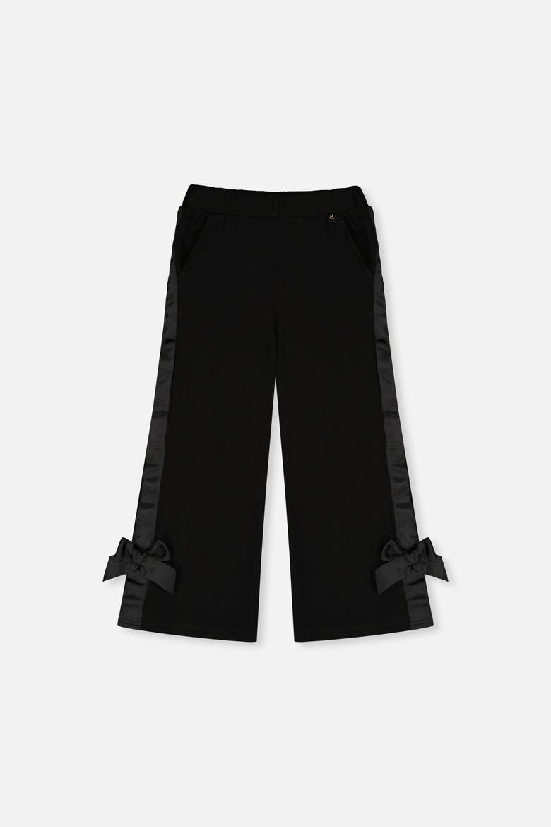 Flare Legs Milano Bow Detail Side Pocket Pants, Main, color, Black