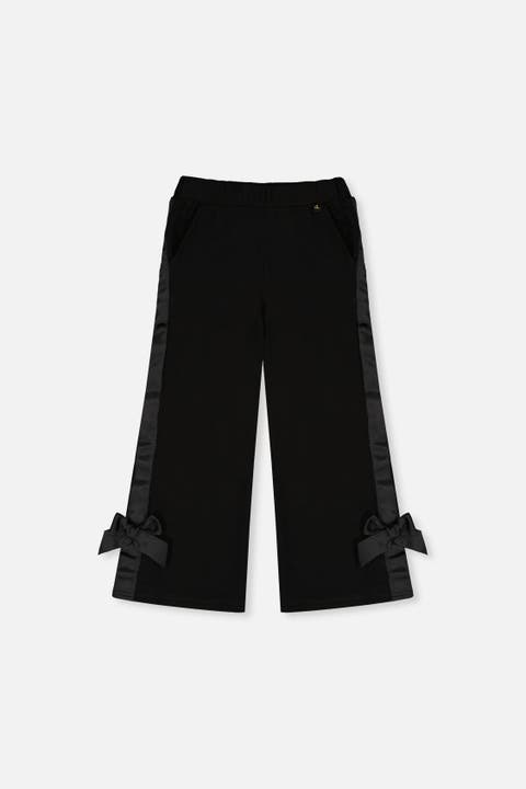 Flare Legs Milano Bow Detail Side Pocket Pants