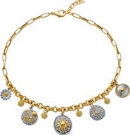 Loni Paul Jewelry Mixed Metal Charm Necklace