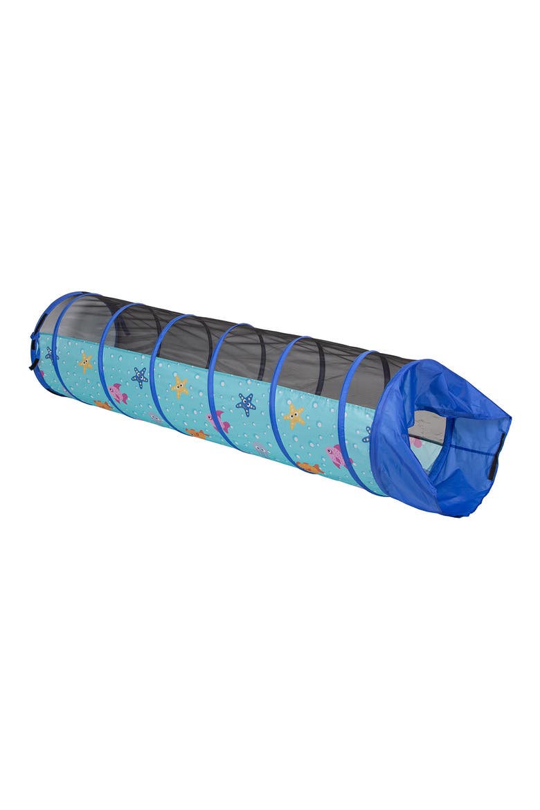 Sea Buddies 6-Foot Play Tunnel, Alternate, color, BLUE