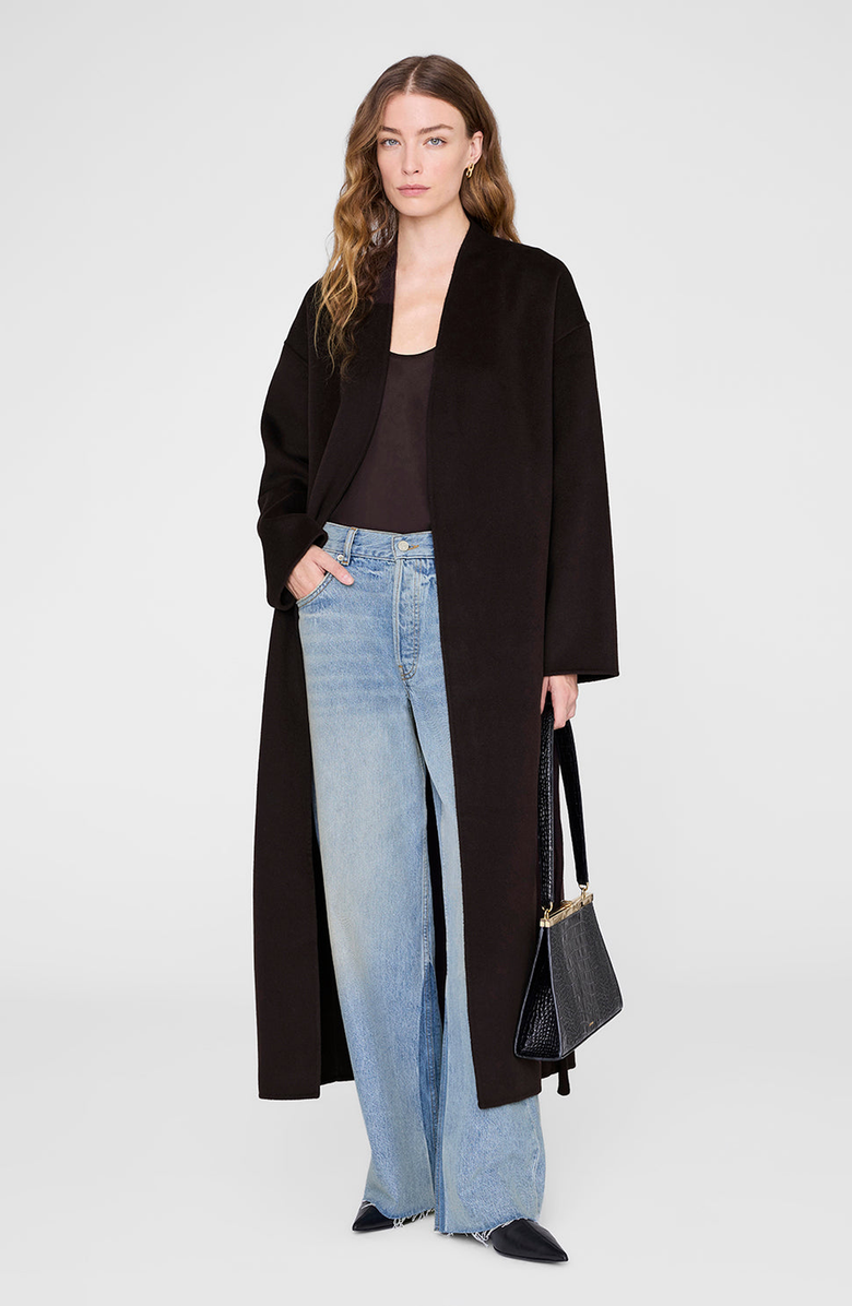 ANINE BING Lea Top, Alternate, color, Deep Brown